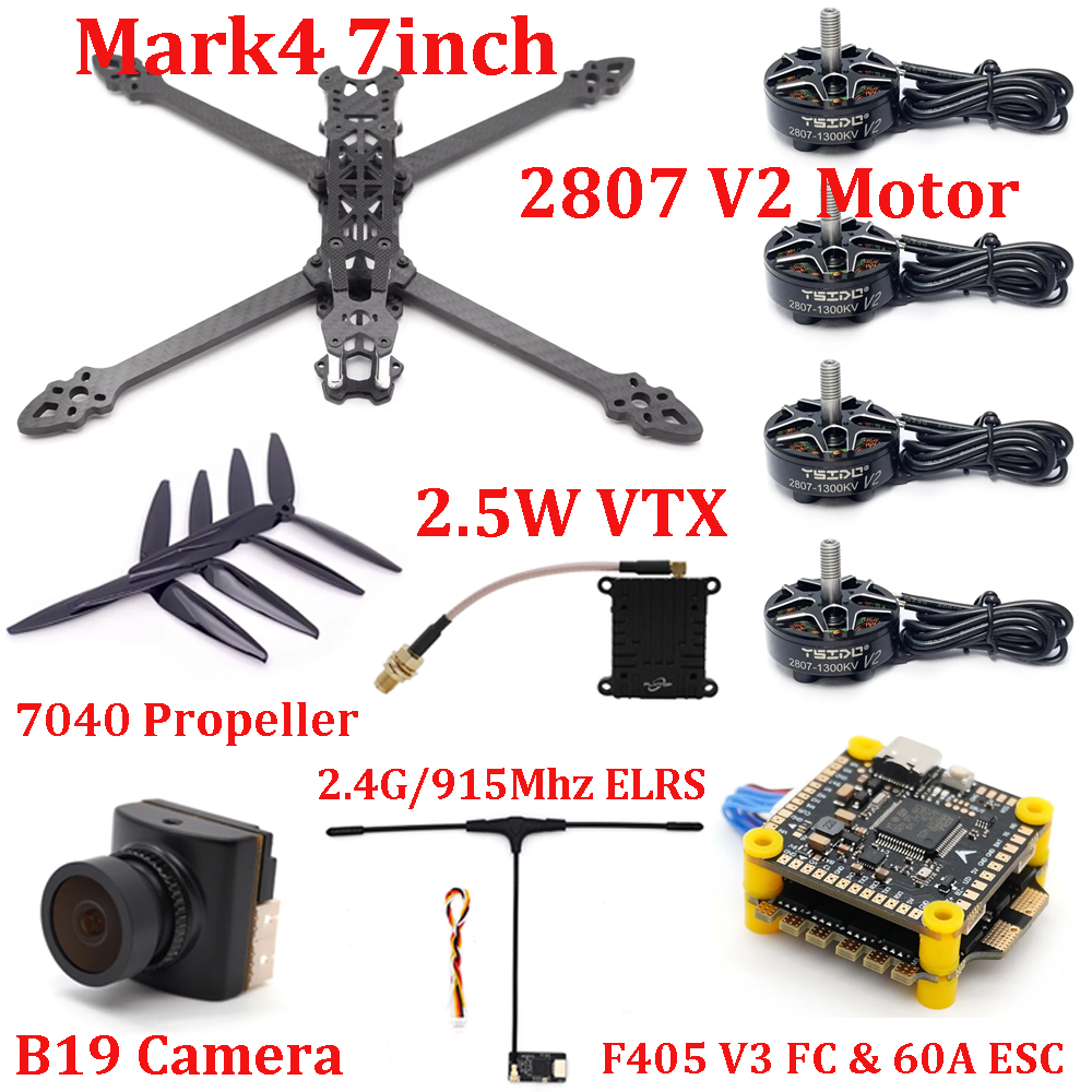 Mark4 7inch Frame Kit F405 V3  - Drone Kit Build Yourself 评论和价格